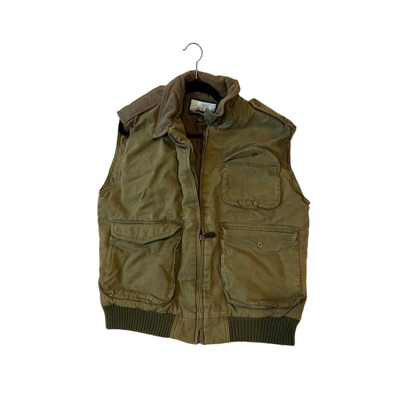 Fieldmaster Other - Fieldmaster Khaki/Green Denim Insulated Vest Mens L